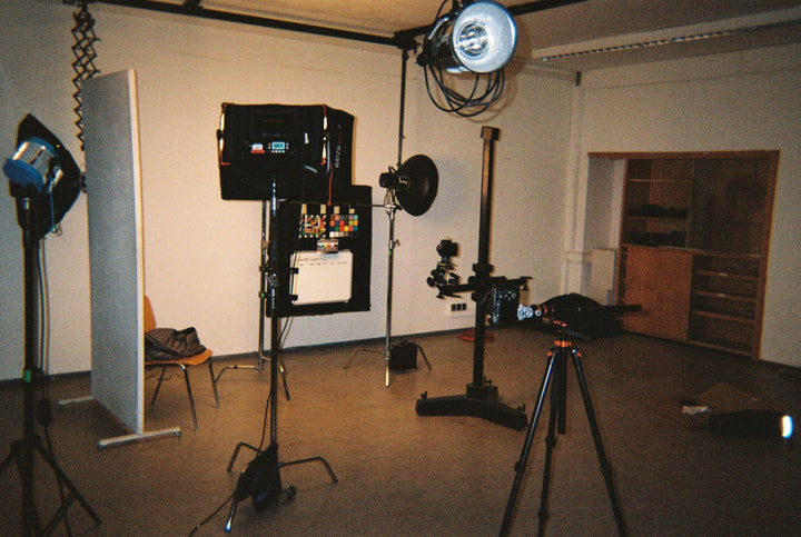 The set-up for the chart shoot